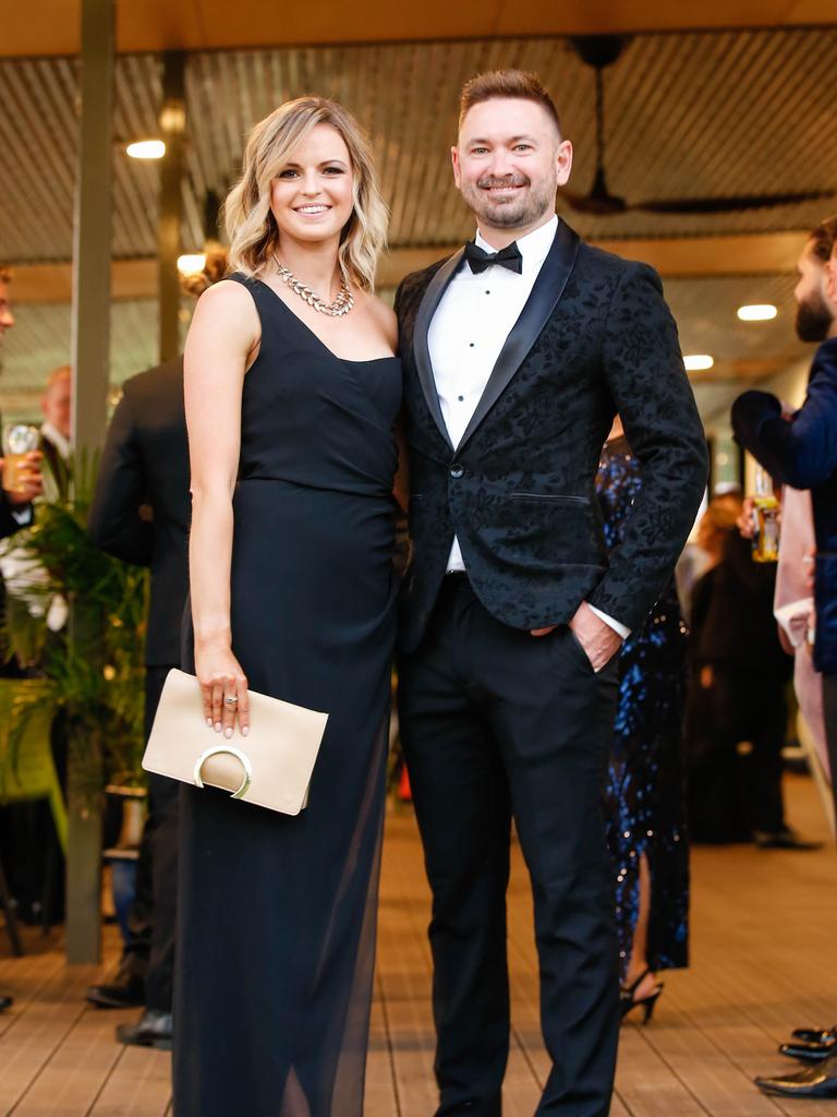 Peter Brown , Kara Grant at the Darwin Cup Gala Ball. Picture GLENN CAMPBELL