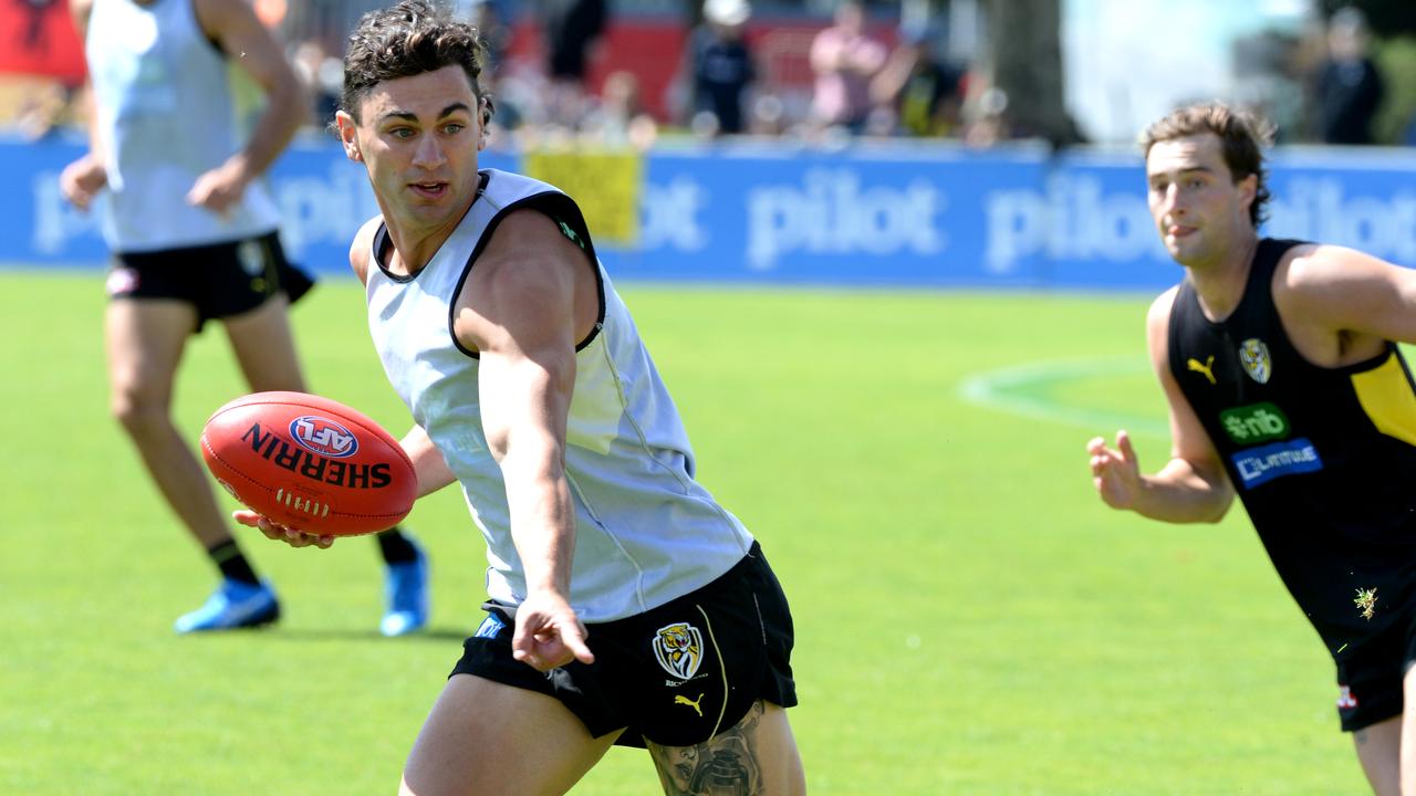 Tim Taranto is flying at Richmond training. Picture: Andrew Henshaw