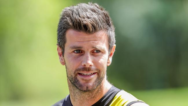 Richmond press conference with captain Trent Cotchin. Picture: Tim Carrafa