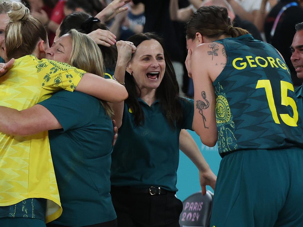 The Opals hit the podium in Paris. Picture: Adam Head