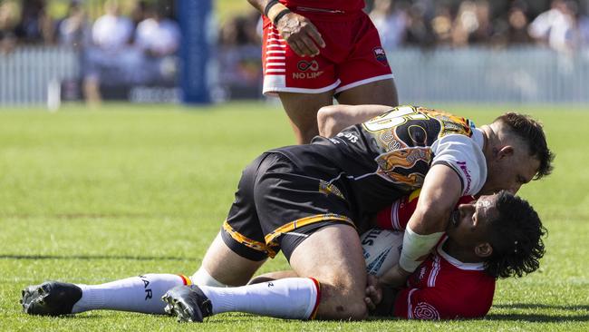 Men's Koori Knockout grand final, Walgett Aboriginal Connection vs Wiradjuri Aboriginal Rivers. Picture: Andrea Francolini