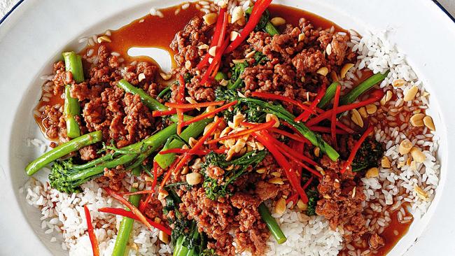 Pork mince is used for this dish.