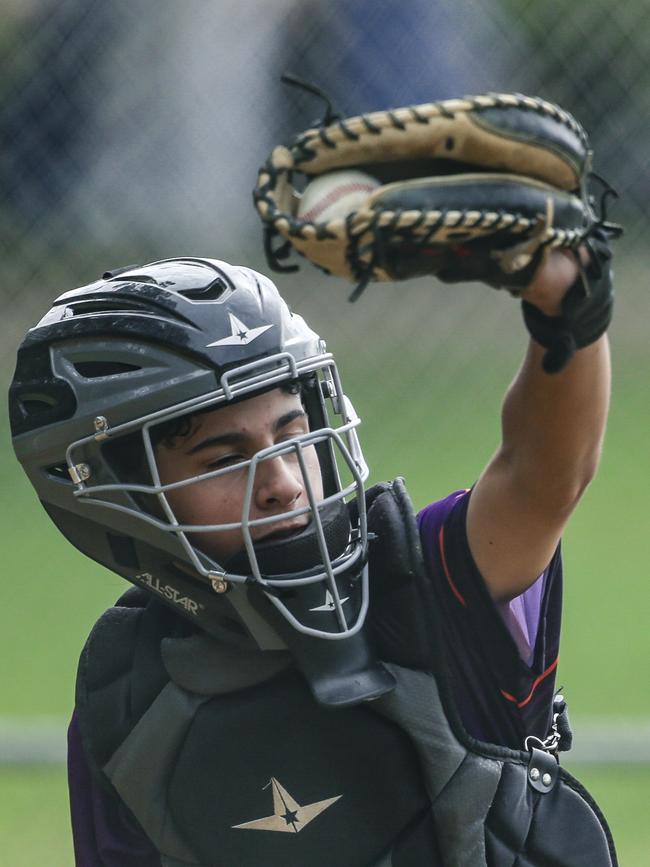 South Coast V Sunshine Coast in the 12-14 years QLD School Sport Baseball Championships. Picture:Glenn Campbell