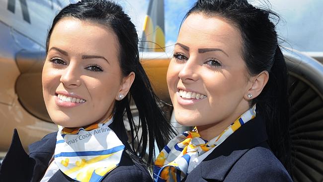 IDENTICAL TWINS AIR HOSTESSES