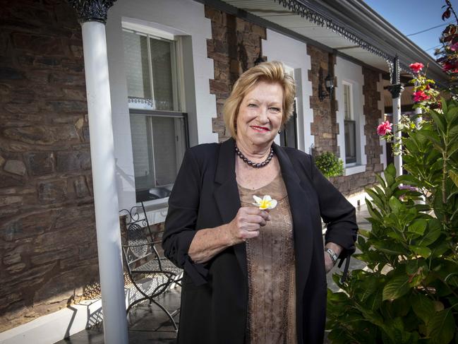 ADELAIDE, AUSTRALIA - Advertiser Photos MARCH 31, 2022: Home owner Sue Gilbert outside her 41 Lily Street, Goodwood home. Picture Emma Brasier.