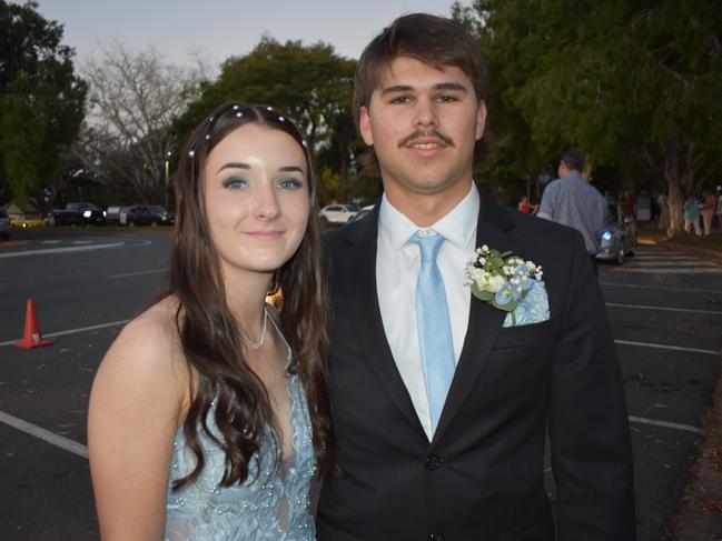 Helena O'Conner and Darcy Torrens at Mirani State High School formal at Ocean International on September 8, 2023. Photo: Zoe Devenport