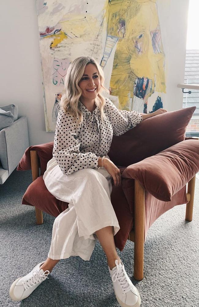 Aimee Tarulli, a Melbourne-based interior stylist, will kick off the first two virtual classes ‘room refresh’ and ‘dining’. Picture: Instagram/Aimee Tarulli