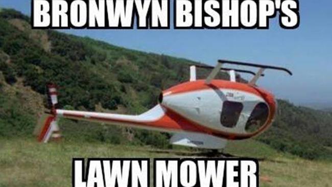 Bronwyn Bishop has become a laughing stock on Facebook in a series of memes.