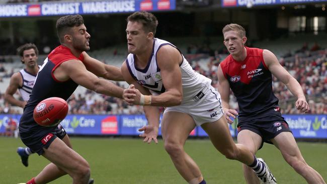 The former Fremantle player made his AFL debut in 2017. Picture: Getty Images