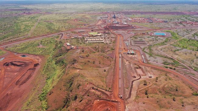 Rio TInto’s iron ore mine in the Pilbara, Gudai Darri. The company’s bumper first half result was driven largely by its iron ore division. Picture Rio Tinto/Mick Saylor.