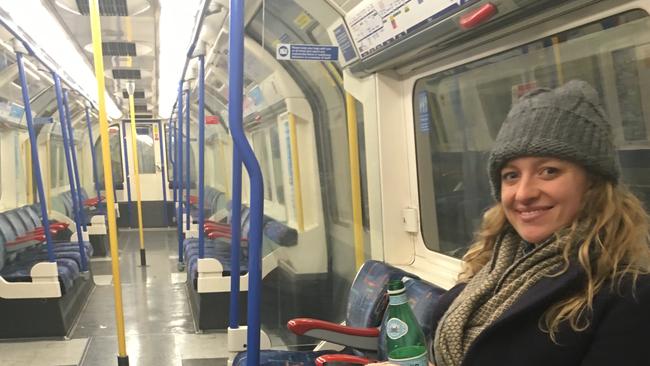 The tube is my oyster. Picture: Catherine McMaster