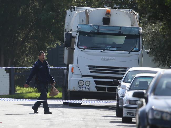 A council worker came across the grim find when emptying the bins. Picture: Hamish Blair