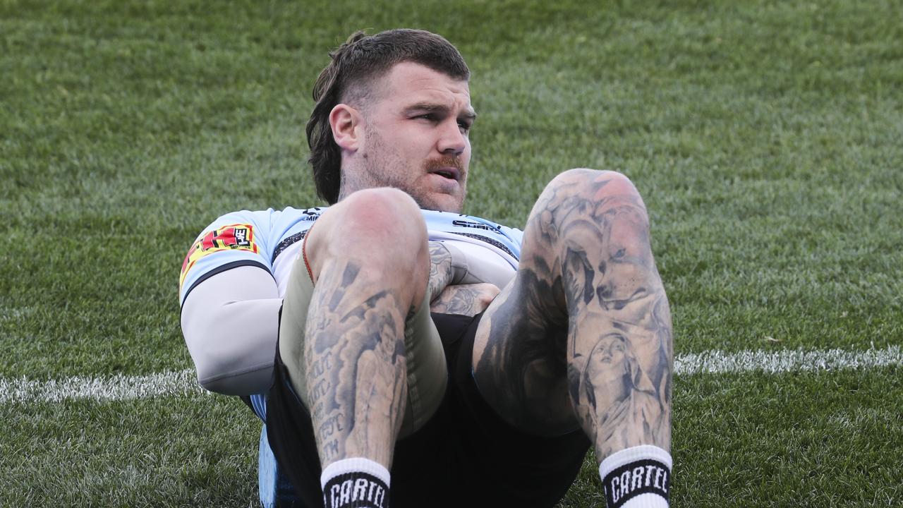 Sharks player Josh Dugan was taken to hospital on Friday.