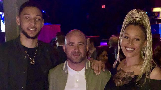 Ben Simmons, Sean Tribe and Olivia Simmons. Picture: Twitter