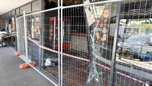 A car has smashed into a popular Sunshine Coast chicken shop at the weekend, Mooloolaba. Picture: Patrick Woods.