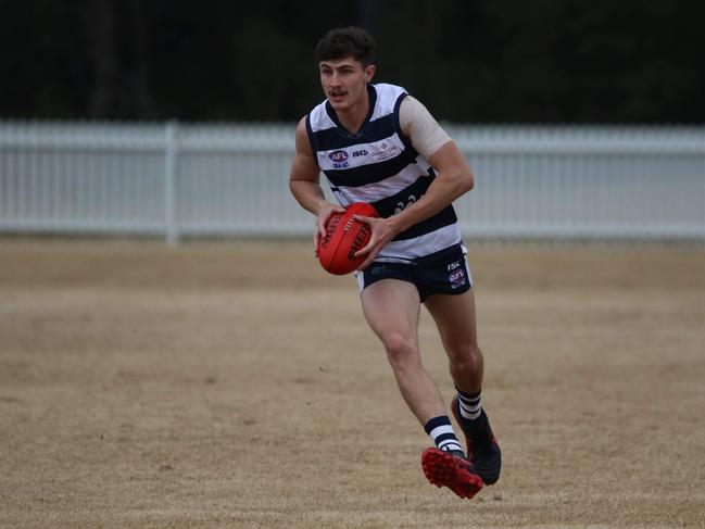 Jeremy Battistuzzi of the Camden Cats in the U19s Mens Div 2 grand final. Picture: Contributed