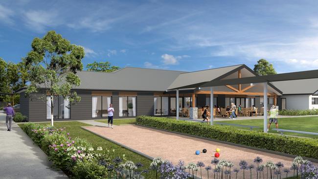 A concept drawing of the proposed Seabrook Lifestyle Estate clubhouse. Picture: Supplied.