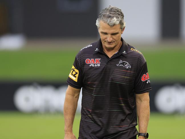 Penrith coach Ivan Cleary may miss the game against the Eels. Picture: Mark Evans/Getty Images