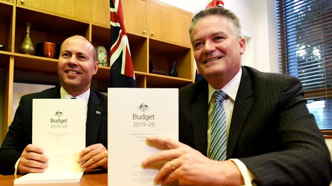 Is that a Budget or campaign material? Picture: Tracey Nearmy/Getty Images