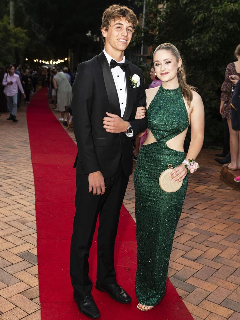 Holly Ford and Patrick Ostwald at Fairholme College formal, Wednesday, March 29, 2023. Picture: Kevin Farmer