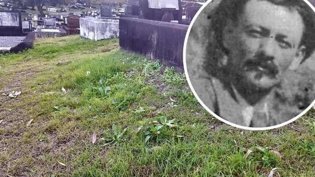 Dutch-born impressionist artist Jan Scheltema and his wife Edith are buried in this unmarked grave in Toowong Cemetery. Picture: Lucy Carne