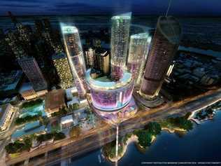 A concept image of what the Brisbane CBD transformation will look like.