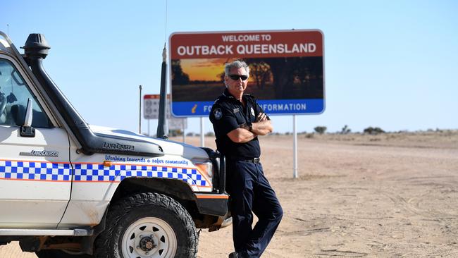 Sen-Constable Pursell has been in charge of an area the size of the United Kingdom. Picture: AAP Image/Dan Peled