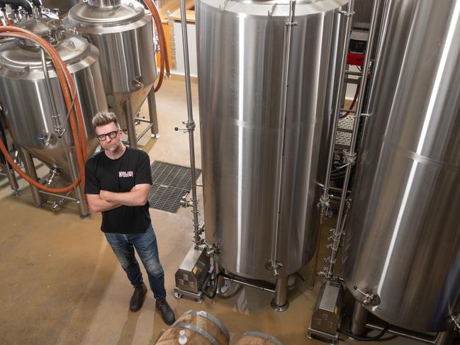 Co-founder of Kaiju Beer Brewery, Callum Reeves. Picture: Tony Gough