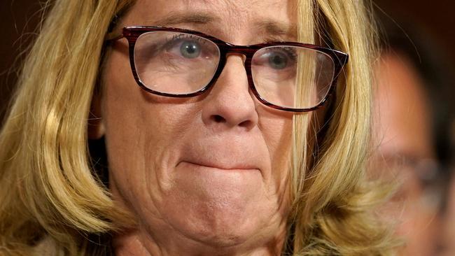 Dr. Christine Blasey Ford gave a raw account of the incident. Pic: AFP