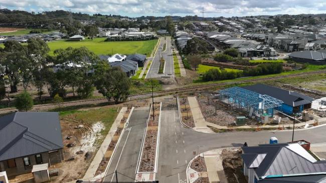 A gap in a broken connector road through major Hills housing developments will be connected. Picture: Dronie Ward