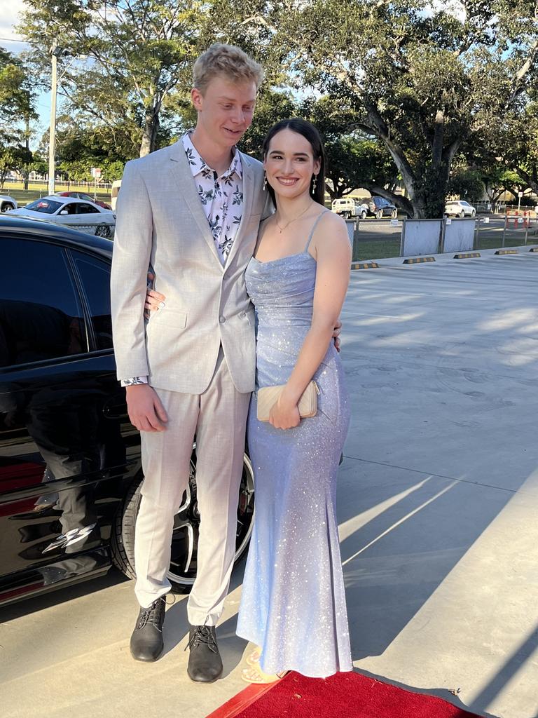 Kai Matthews and Emma Wood arrive at the formal.