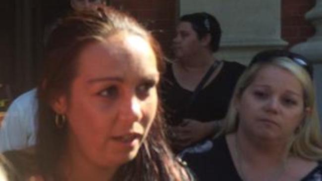 Tamica Mullaley, the mother of murdered baby Charlie, outside the WA Supreme Court. Picture: Supplied