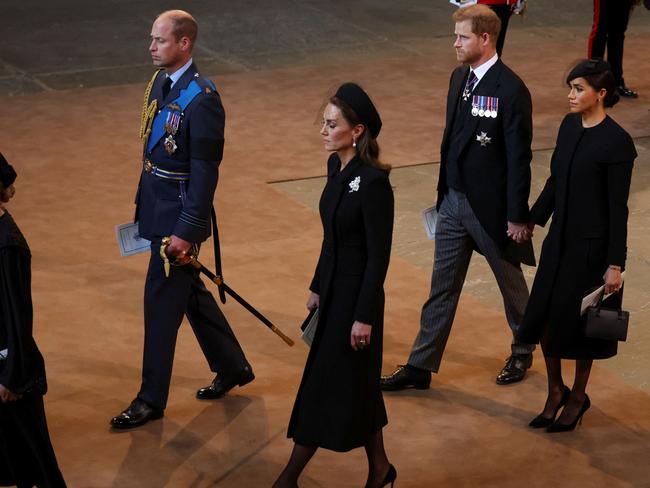 All eyes will again be on Prince William, Kate, Prince Harry and Meghan. Picture: Getty Images.