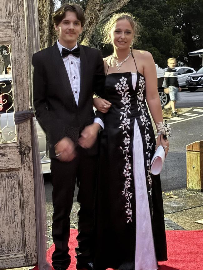 Students arrive at the Hervey Bay State High School formal.