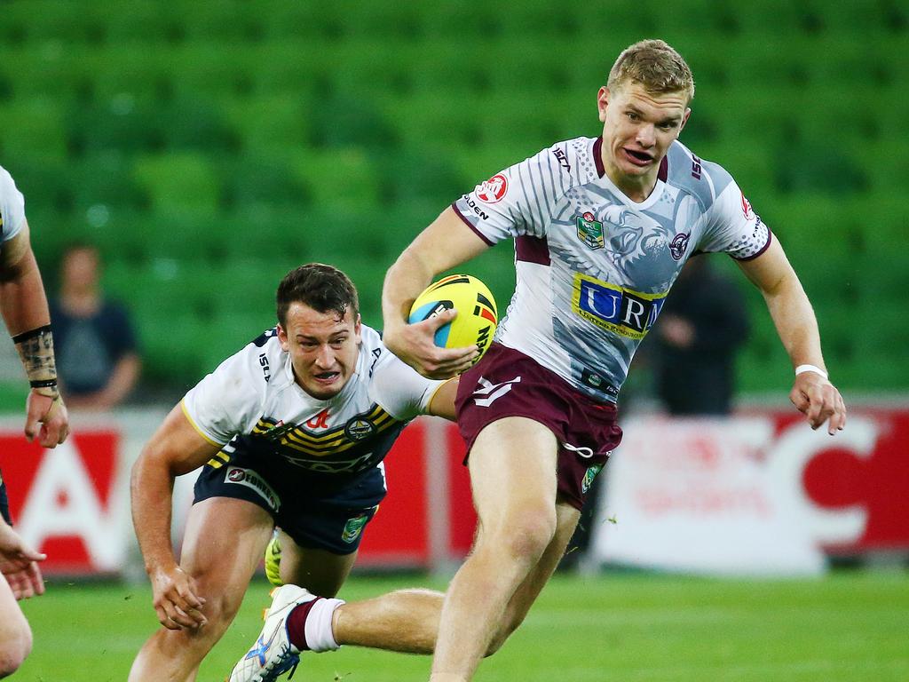 While starring for Manly’s Holden Cup team, Tom also managed to excel at school. Picture: Colleen Petch.