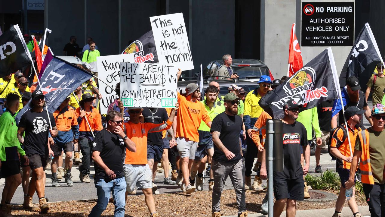 Further marches are expected in Sydney and Melbourne over coming days. Picture: NewsWire/Tertius Pickard