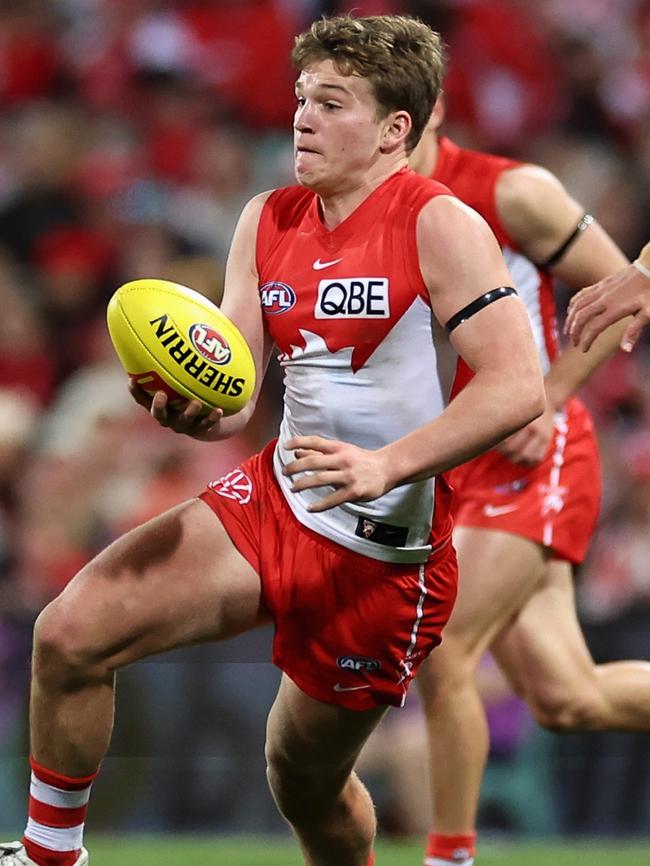 Fellow West Australian Angus Sheldrick was taken the pick before by Sydney. Picture: Cameron Spencer/Getty Images