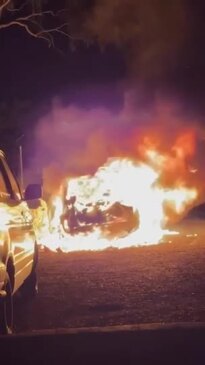 Rockhampton car fire