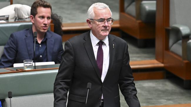 Andrew Wilkie during Question Time at Parliament House in Canberra. Picture: NewsWire / Martin Ollman