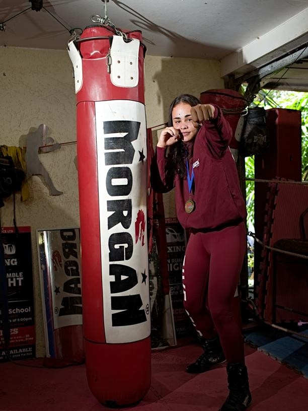 <span id="U623074131238naF" style="font-weight:bold;font-style:normal;">CHAMP: </span>Boxing Australia’s under-19 women’s champion. Picture: JANNE RYTKONEN