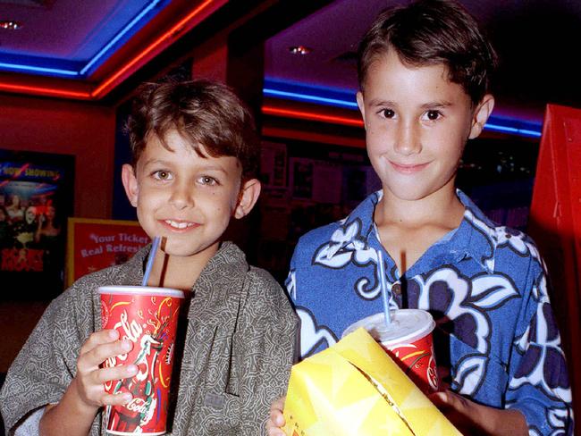 Daniel Cunnington and Peter Bonanno visiting the BCC Cinemas Mackay on October 8, 2000 to watch Space Cowboys featuring Clint Eastwood, Tommy Lee Jones and Donald Sutherland. Picture: File