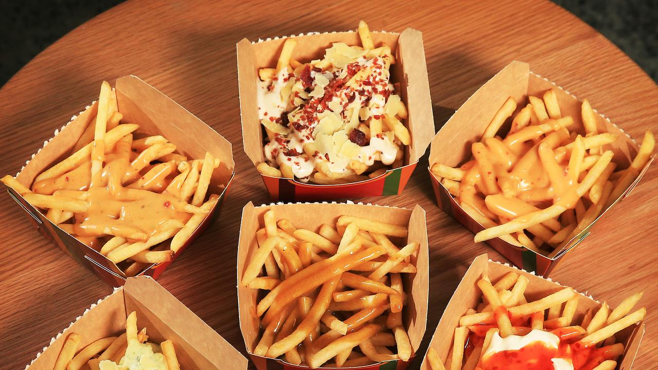 McDonald’s Australian loaded fries will feature on the menu of its flagship US restaurant. Picture: Toby Zerna