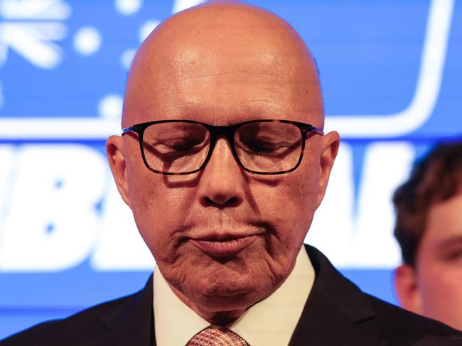 zNCA 2025 FEDERAL ELECTION LIBERAL BUS - 03/05/2025: Pictured is Leader of the Opposition Peter Dutton while on the 2025 federal election campaign as it comes to a conclusion at the W Hotel in Brisbane. Peter Dutton arrives at the official LNP Election night function. Picture: Adam Head / NewsWire