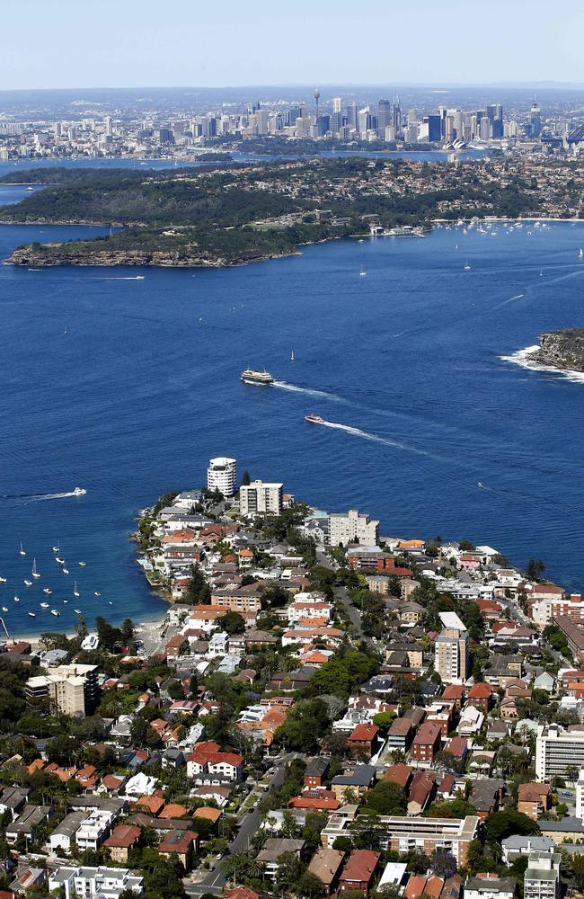 Manly looking towards the city, could be the next Silicon Valley. Picture: John Appleyard