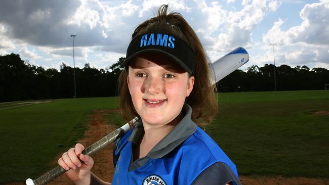 Elizabeth Doughty helped Hornsby SDA emerge runners-up at the NSW 11-softball championships. Pictures: Carmela Roche