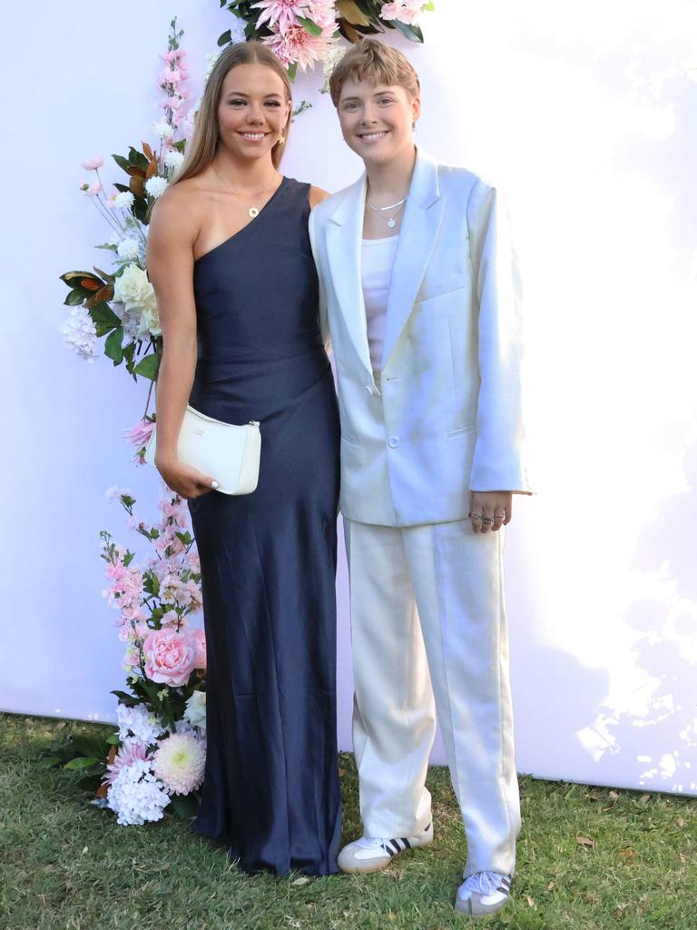 Emma with formal partner at the 2024 St Ursula's College formal.