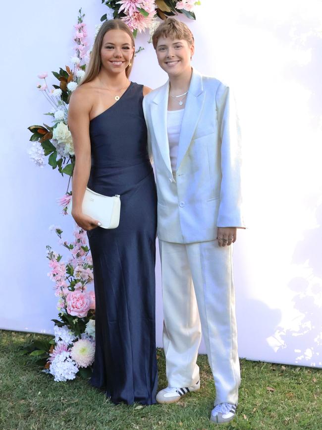 Emma with formal partner at the 2024 St Ursula's College formal.