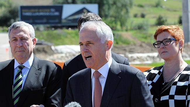 Malcolm Turnbull at Harrington Park. Picture Simon Bullard