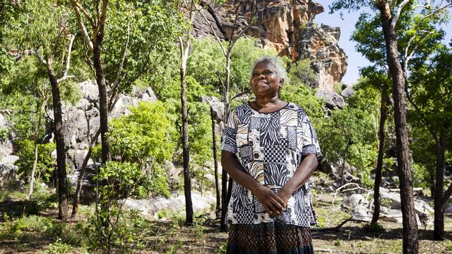 Senior Mirarr traditional owner and Kakadu resident Yvonne Margarula, pictured in Kakadu National Park.