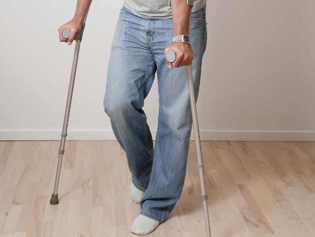 (Stock image) The 69-year-old allegedly entered the store on crutches but fled the scene on foot.